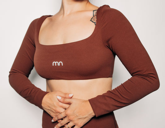 Top Long Sleeve Brown