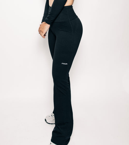 Bell Bottom Leggings Black